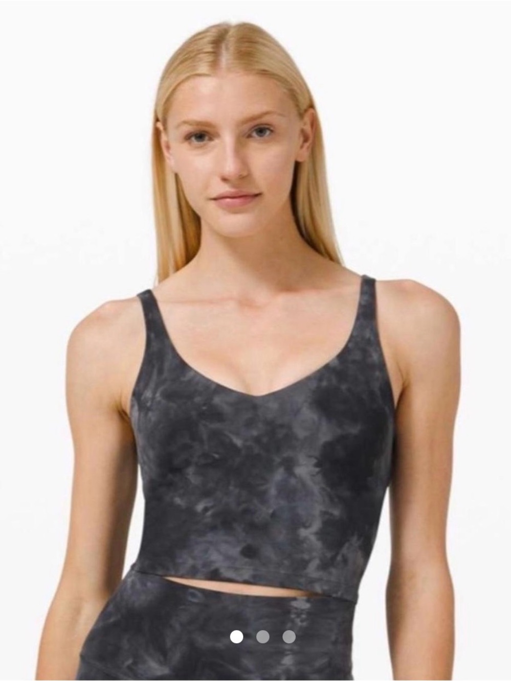 22. lululemon align Charcoal Tie-Dye Crop Tank